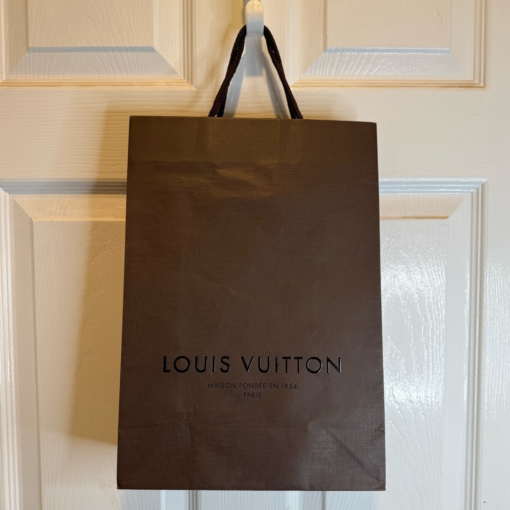 Louis Vuitton shopping bag 11” x 8” x 2.5”